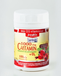 JutaVit C-vitamin 1000 mg nyújtott felszívódású + csipkebogyó + D3 vitamin 100x
